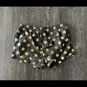 Zara Men’s black and gold Swim Tunks